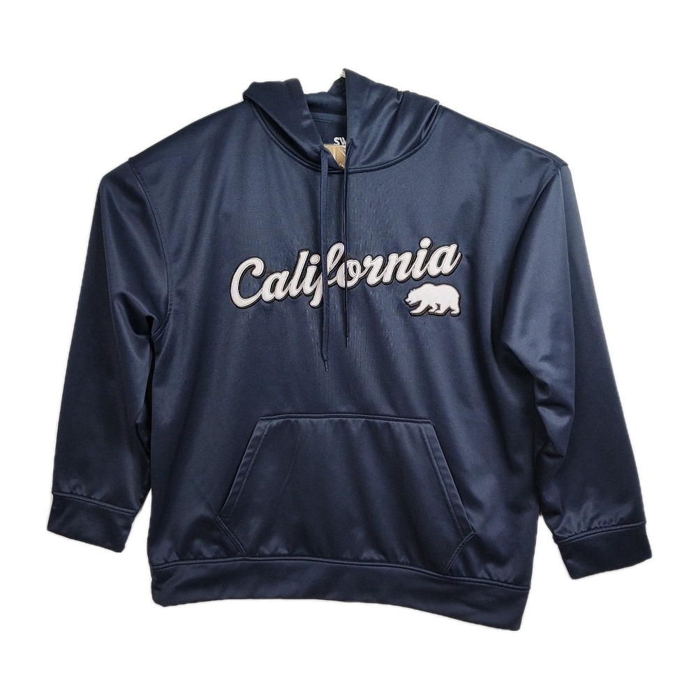Sweet Bay California Hoodie Sweatshirt Men's‎ XL Navy Blue Embroidered